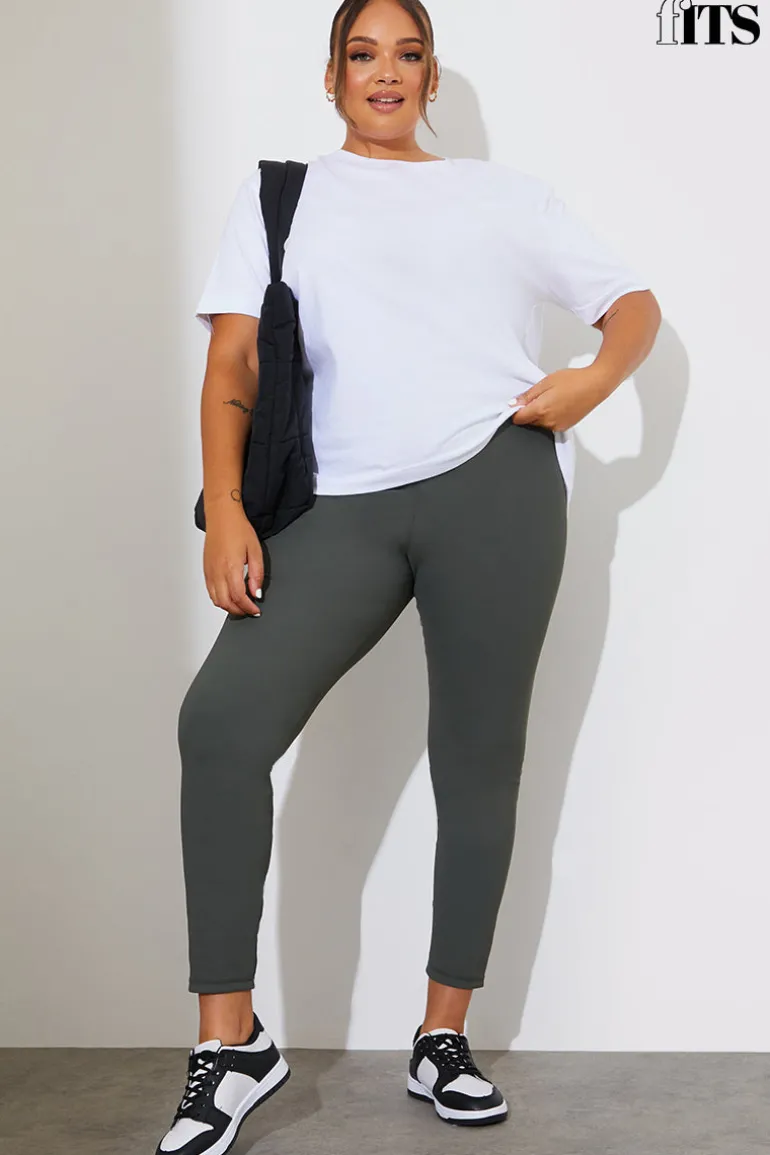 High Waisted Sculpt and Control Ribbed Leggings
