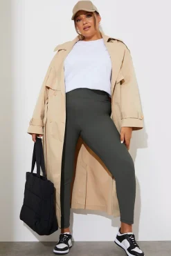 High Waisted Sculpt and Control Ribbed Leggings