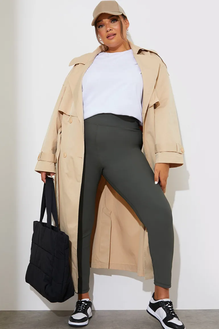 High Waisted Sculpt and Control Ribbed Leggings