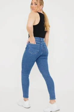 High Waisted Stretch Skinny Jeans