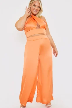 High Waisted Wide Leg Trouser