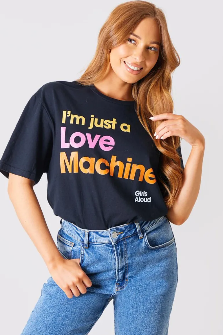 I'm Just A Love Machine' Girls Aloud Slogan T-Shirt