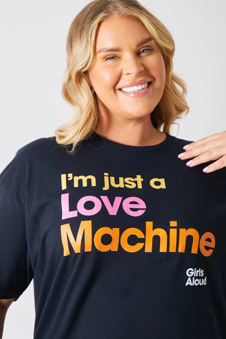 I'm Just A Love Machine' Girls Aloud Slogan T-Shirt