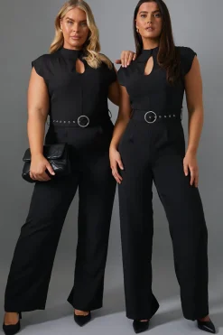 Key Hole Front Jumpsuit