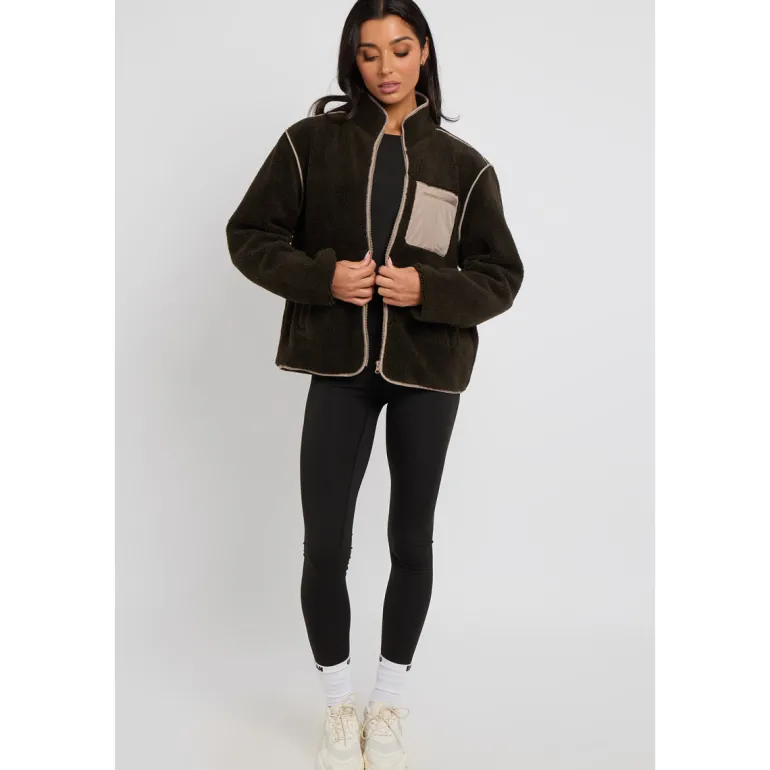 Khaki Fleece Jacket