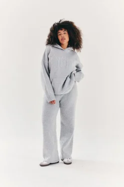 Knitted Wide Leg Co Ord Trouser