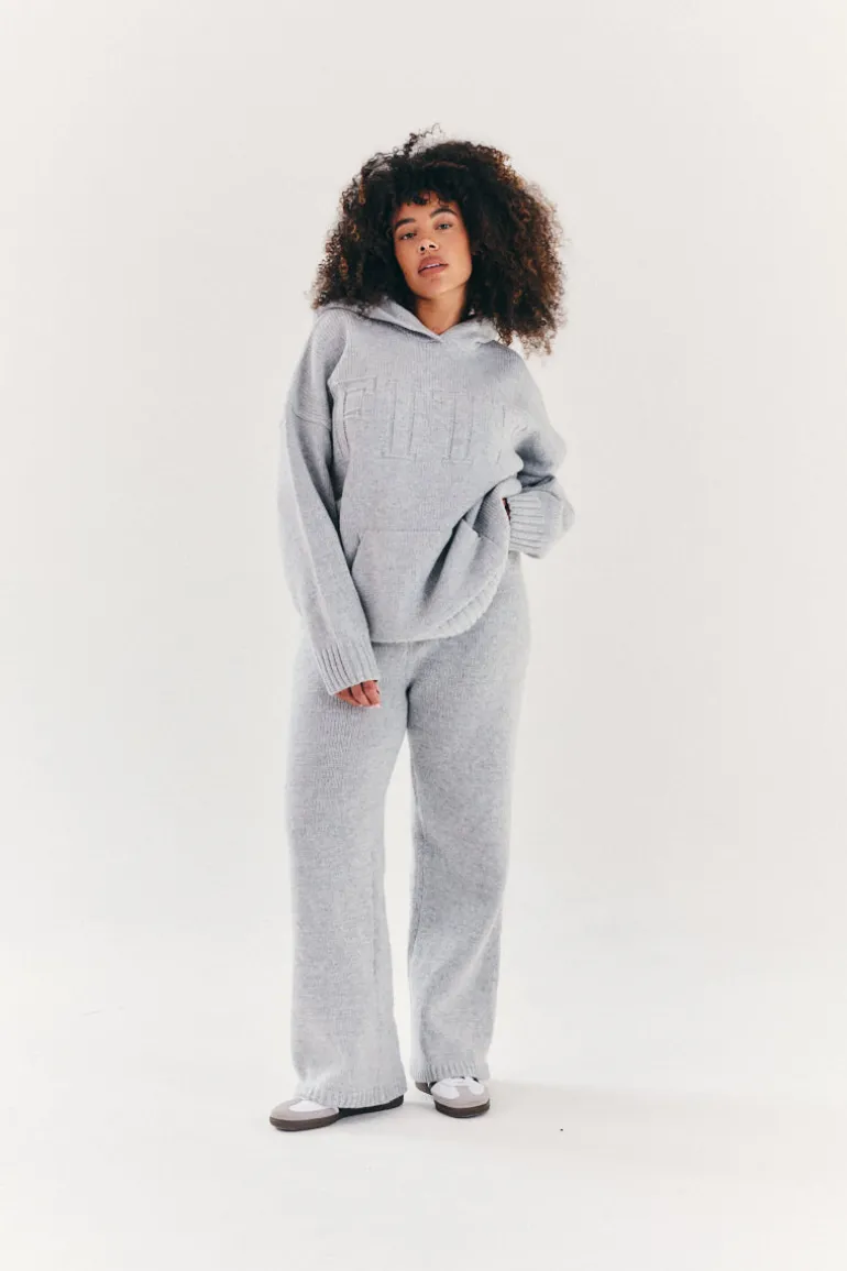 Knitted Wide Leg Co Ord Trouser