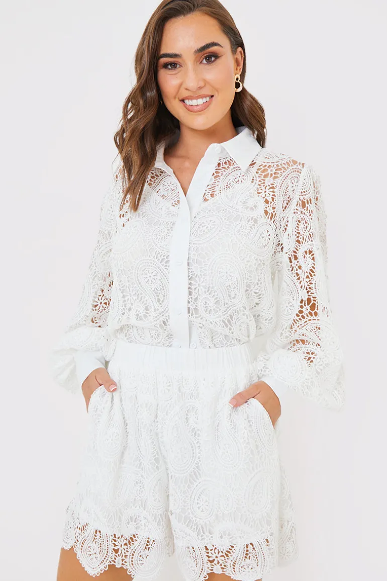 Lace Co-Ord Shorts