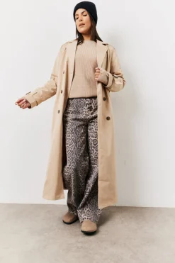 Leopard Straight Leg Jeans