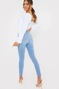 Light Wash Skinny Jeans