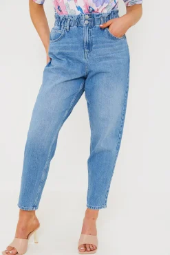 Lightwash Denim Paperbag Jeans