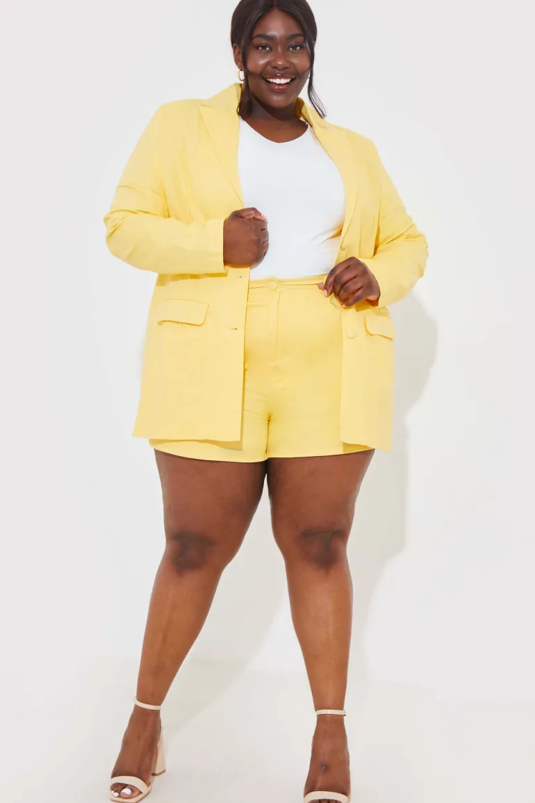 Linen Look Co-Ord Blazer
