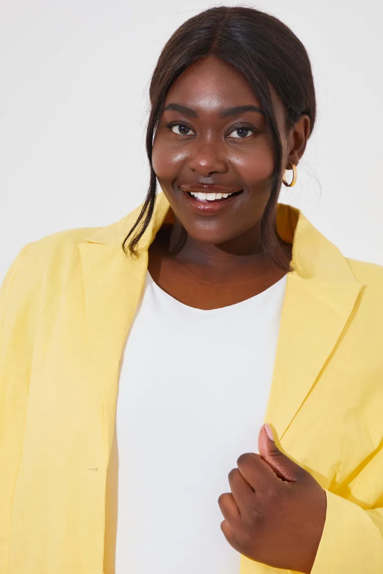 Linen Look Co-Ord Blazer