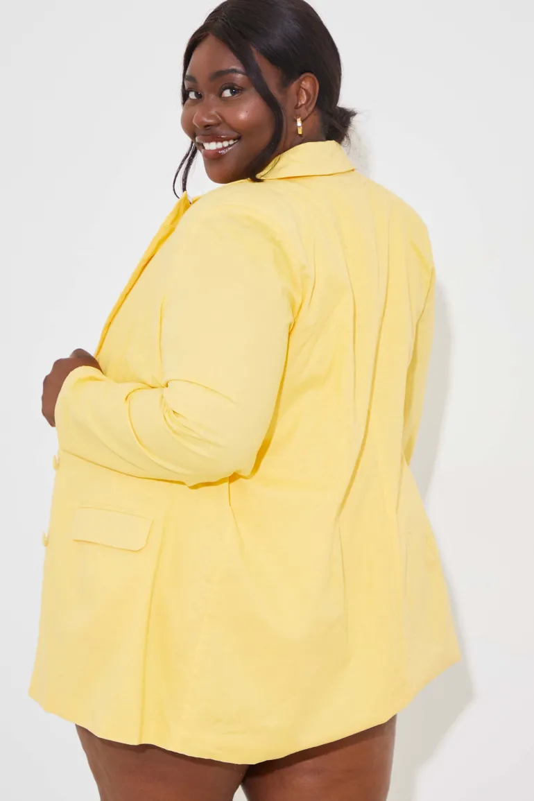 Linen Look Co-Ord Blazer