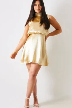 Liquid Satin Mini Dress