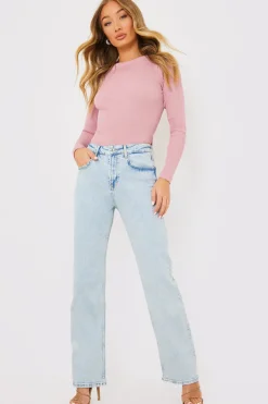Long Sleeve Lace Back Crop Top
