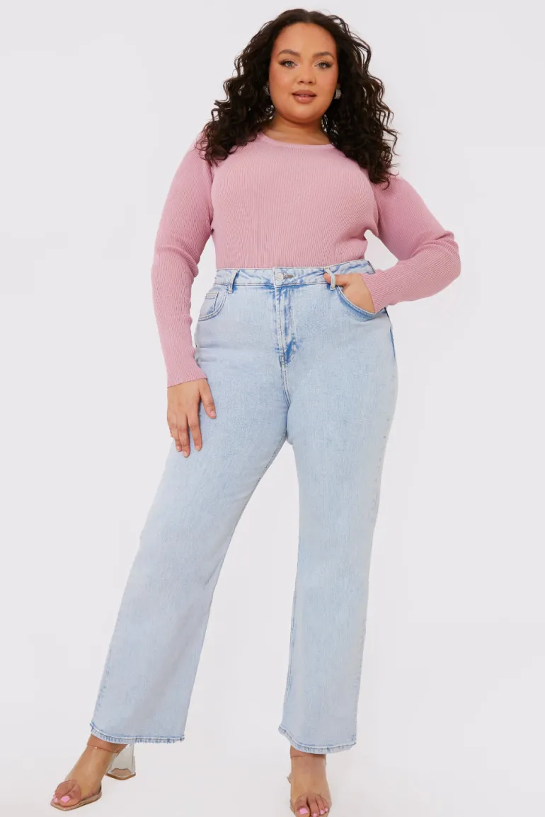 Long Sleeve Lace Back Crop Top