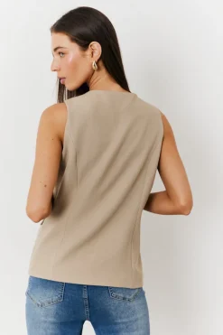 Longline Button Through Waistcoat