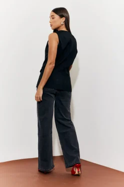 Longline Pocket Detail Waistcoat