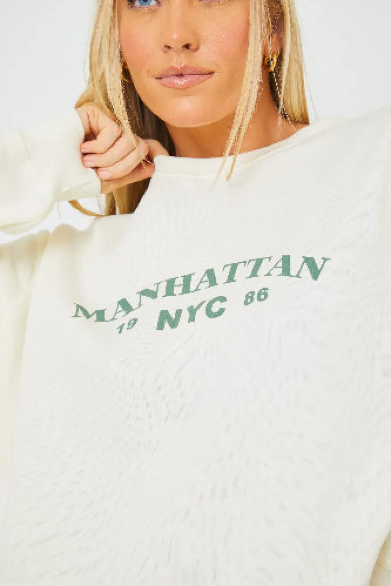 Manhattan Slogan Sweater