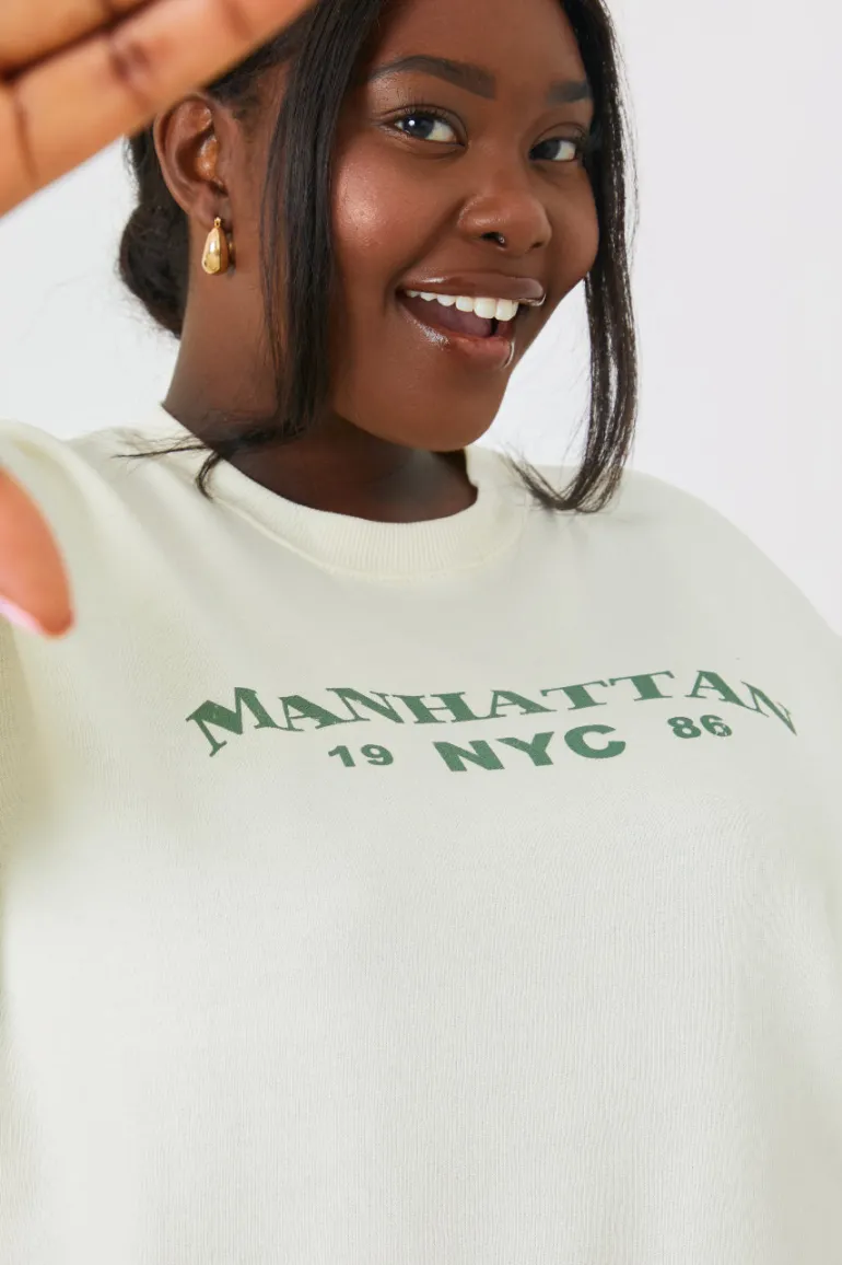 Manhattan Slogan Sweater