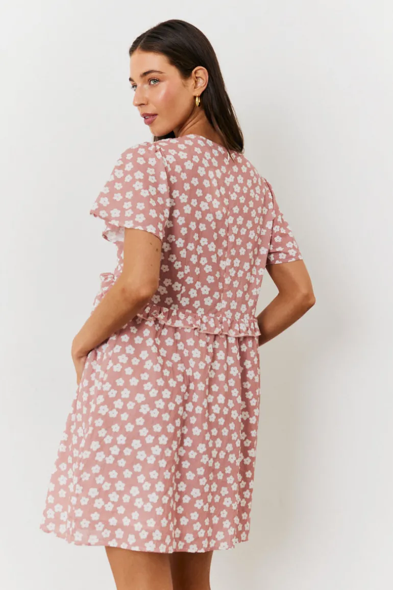 Maternity Floral Print Skater Dress