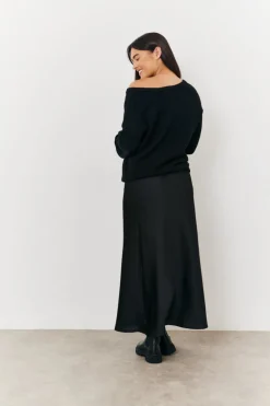 Maternity Satin Slip Midaxi Skirt
