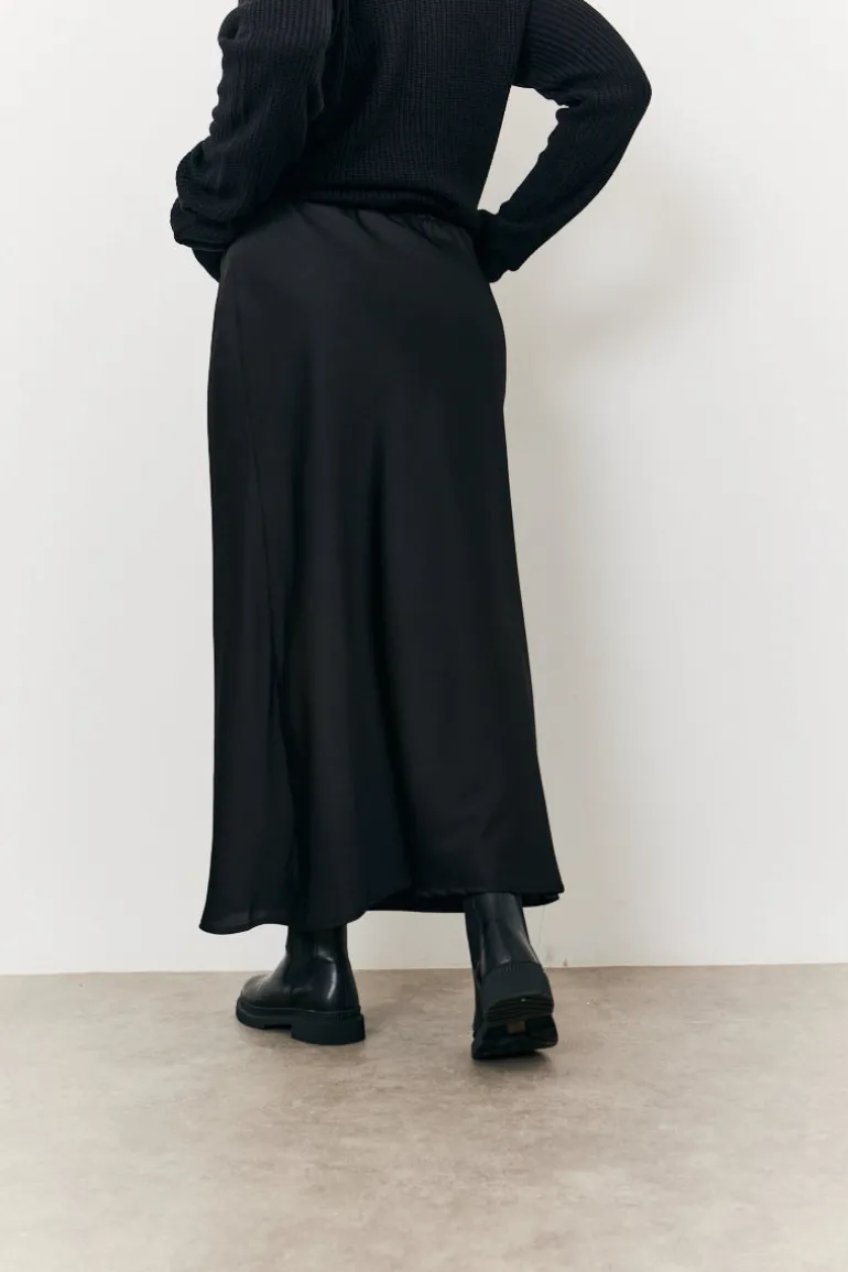 Maternity Satin Slip Midaxi Skirt