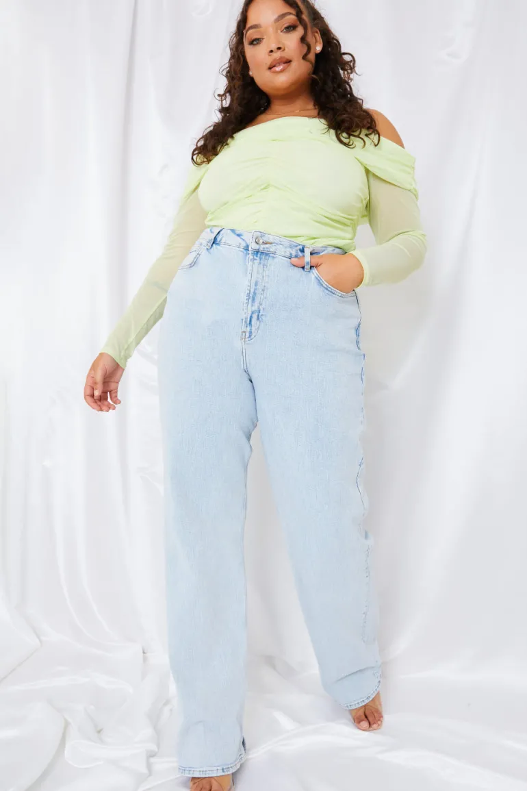 Mesh Bardot Top