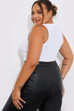 More Sustainable Ribbed Racer Vest