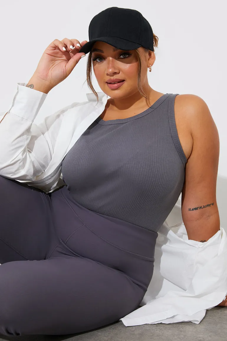 More Sustainable Ribbed Racer Vest