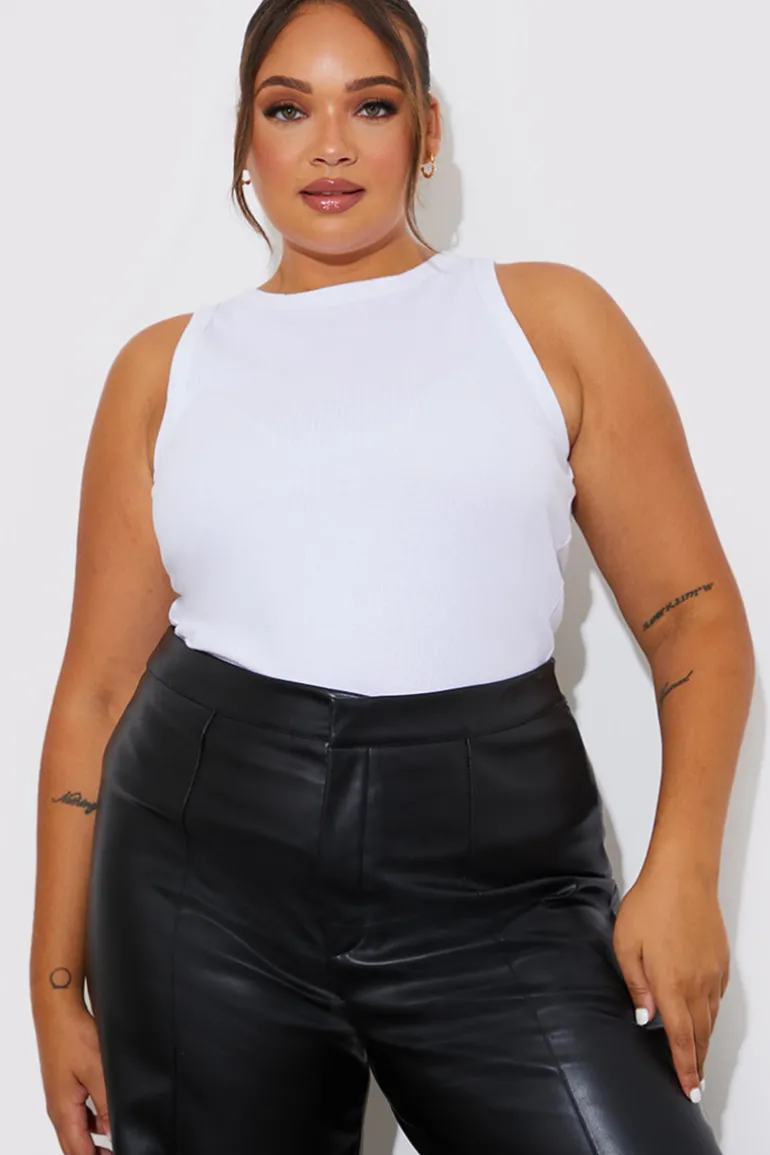 More Sustainable Ribbed Racer Vest
