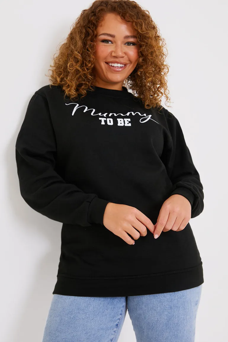 Mummy To Be Slogan Sweater