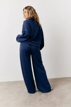 Navy Fits Graphic Straight Leg Co-Ord Jogger