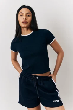 Navy Fits 90's Crew Neck T-Shirt