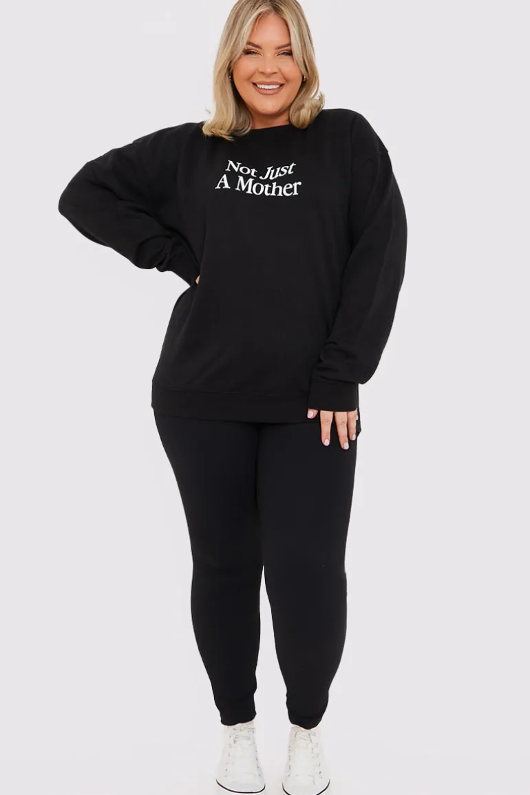 Not Just A Mother Slogan Sweater