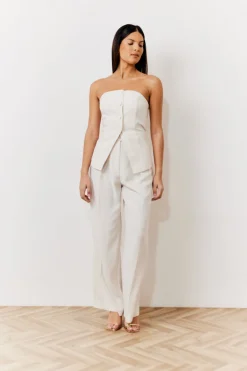 Occasion Cream Bustier Top