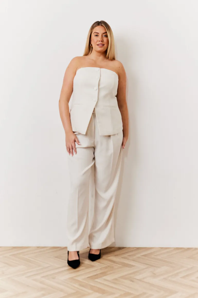 Occasion Cream Bustier Top