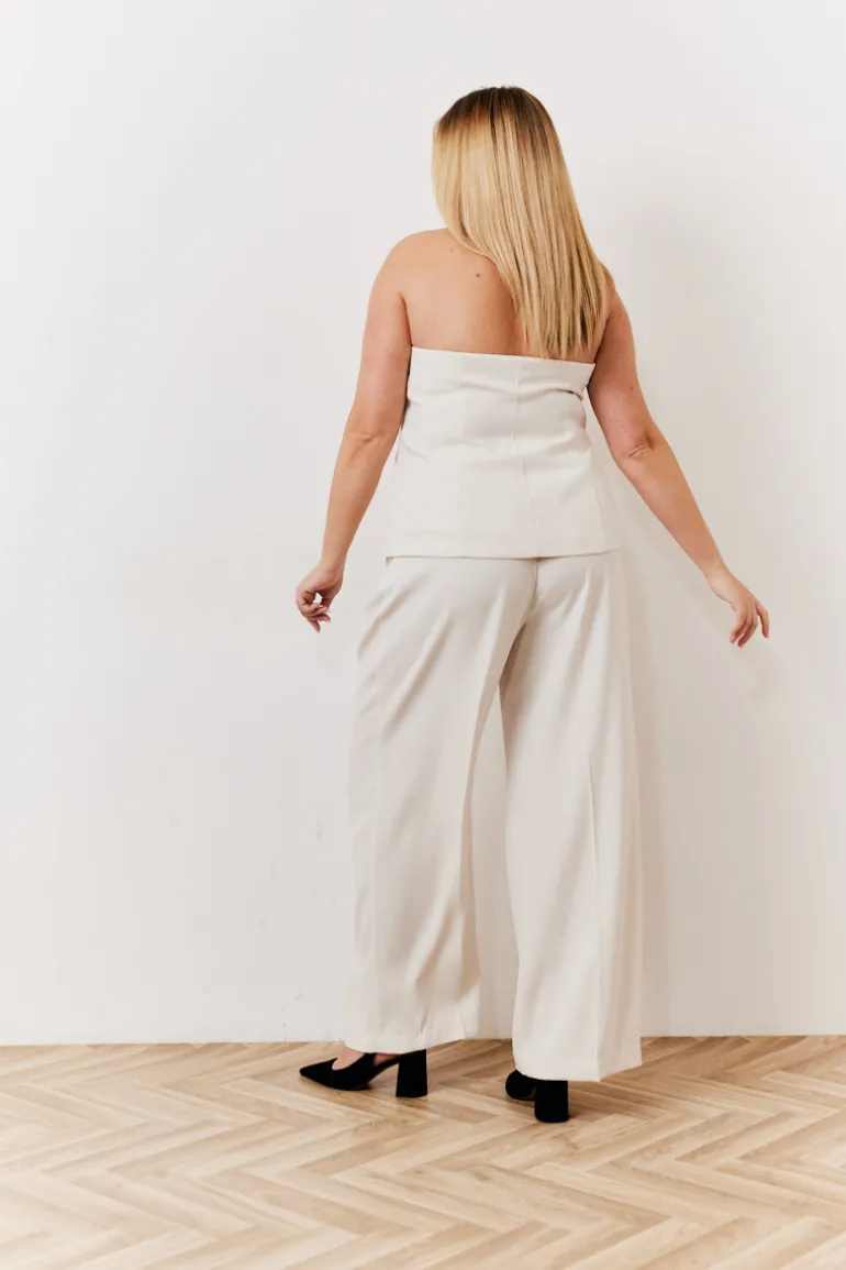 Occasion Cream Bustier Top