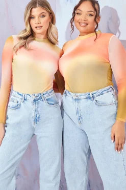 Ombre Long Sleeve Bodysuit