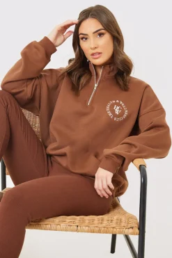 Oversized Half Zip Sweater