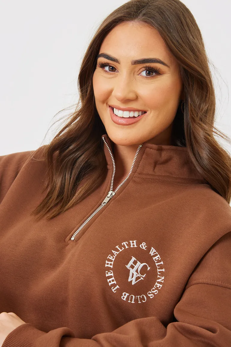 Oversized Half Zip Sweater