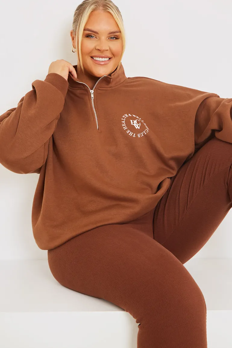 Oversized Half Zip Sweater