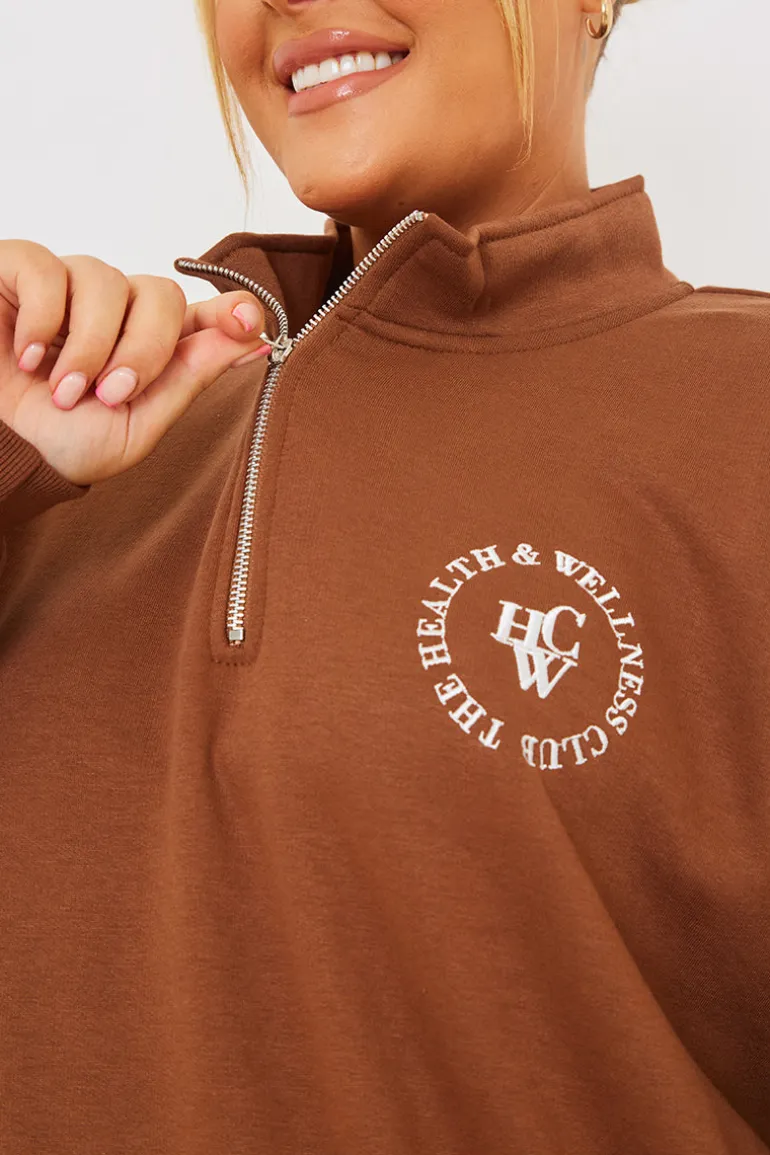 Oversized Half Zip Sweater