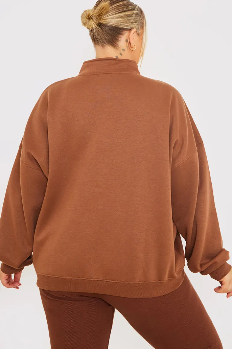 Oversized Half Zip Sweater