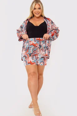 Paisley Print Mini Skirt