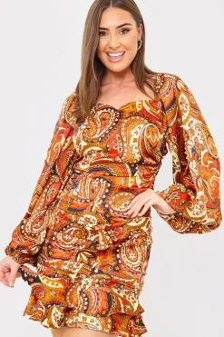 Paisley Ruffle Skirt
