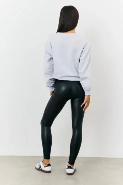 Perfect Sculpting High Waisted Leather Look Leggings