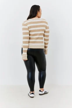 Perfect Sculpting High Waisted Leather Look Leggings