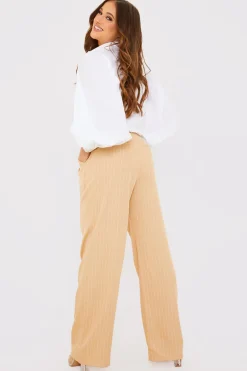 Pin Stripe Wide Leg Trousers